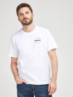 LEVI'S Tee-shirt Mini Logo En Gomme Blanc