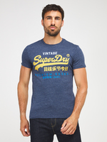 SUPERDRY Tee-shirt Logo Bleu marine