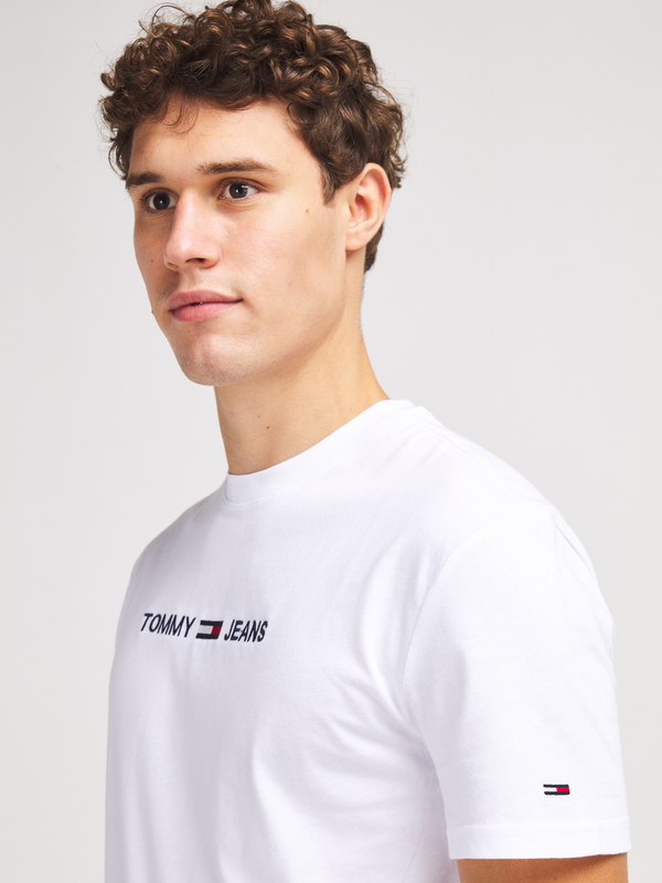 TOMMY JEANS Tee-shirt Logo Brod Blanc Photo principale