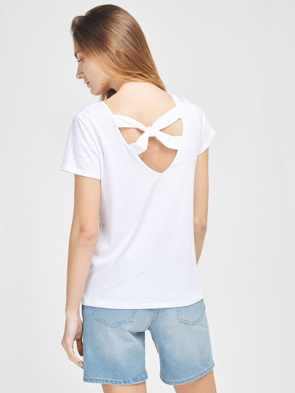 JULIE GUERLANDE Tee-shirt Motif En Sequins Blanc Photo principale