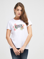 LEVI'S Tee-shirt Logo Fleuri Blanc