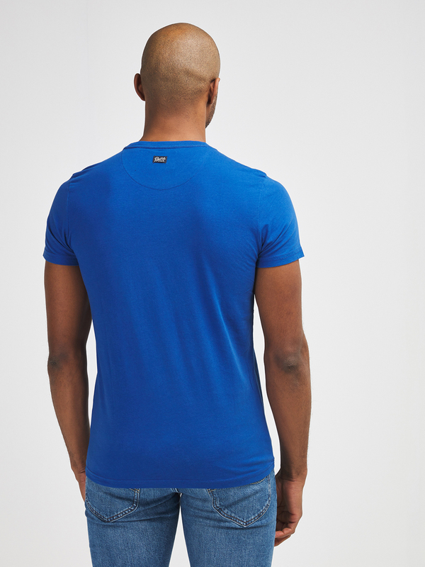 PETROL INDUSTRIES Tee-shirt Logo Fluo Bleu Encre Photo principale