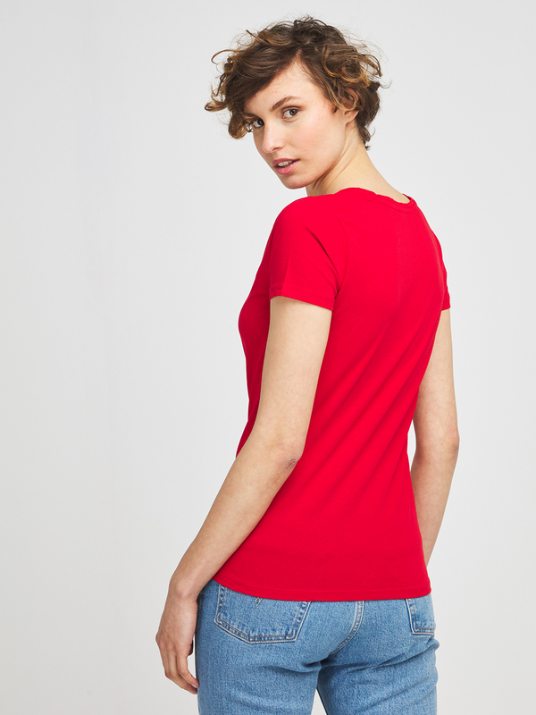 KAPORAL Tee-shirt Logo En Coton Stretch Rouge Photo principale