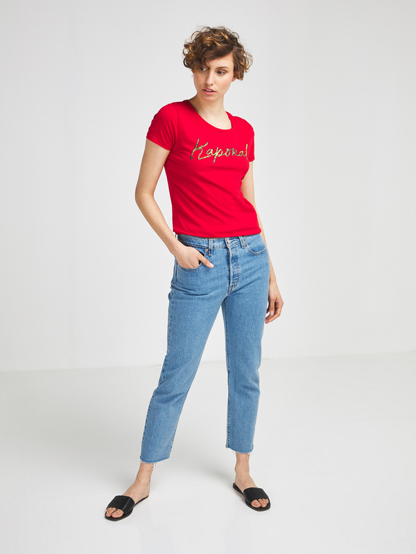 KAPORAL Tee-shirt Logo En Coton Stretch Rouge Photo principale