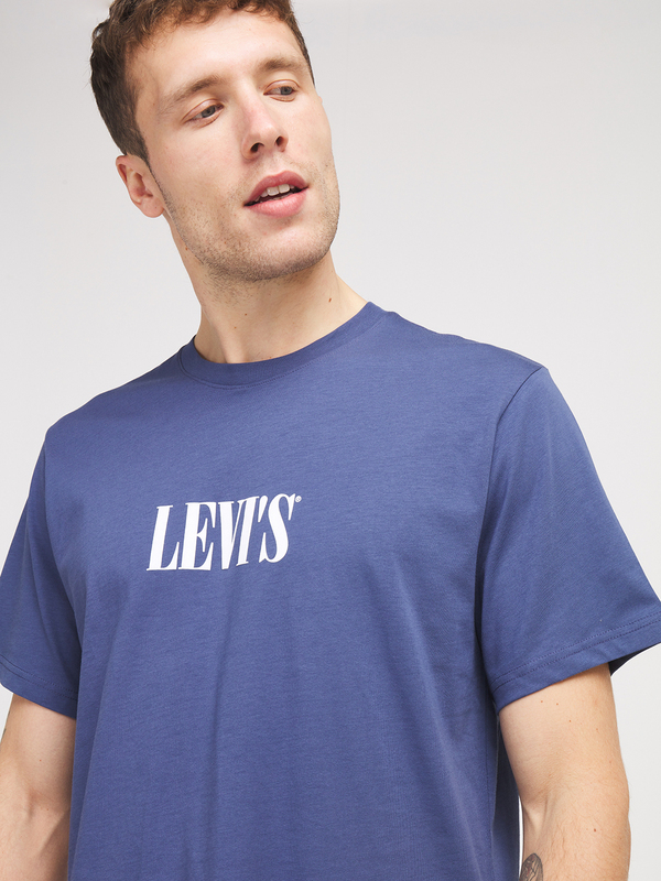 LEVI'S Tee-shirt Logo Coupe Relax Bleu Photo principale