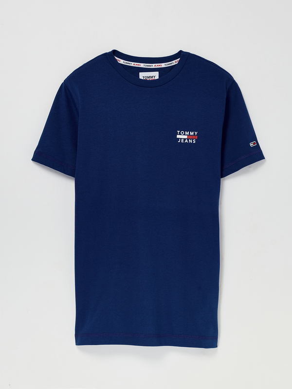 TOMMY JEANS Tee-shirt Mini Logo Coton Bio Bleu Photo principale