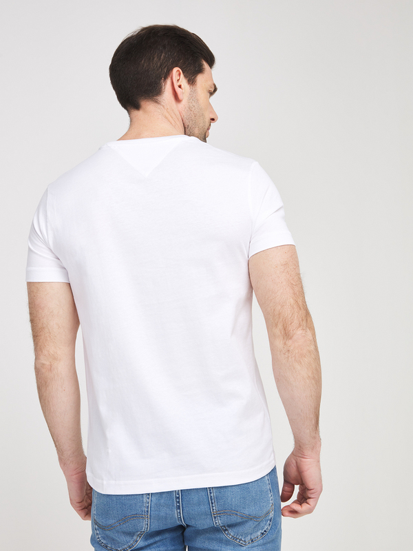 TOMMY JEANS Tee-shirt Mini Logo Coton Bio Blanc Photo principale
