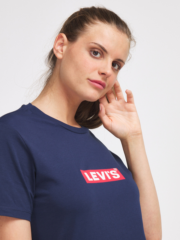 LEVI'S Tee-shirt Logo Boxtab Graphic Bleu marine Photo principale