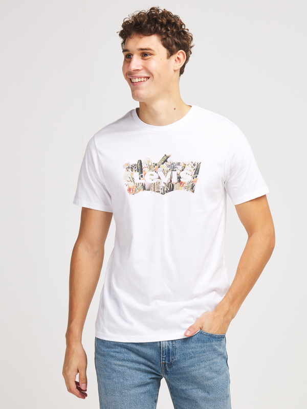 LEVI'S Tee-shirt Logo Motif Cactus Blanc Photo principale