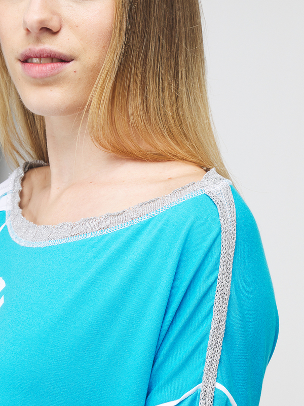 ELISA CAVALETTI Tee-shirt Avec Dtails Tricot Bleu turquoise Photo principale