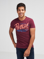 PETROL INDUSTRIES Tee-shirt Logo Rouge bordeaux