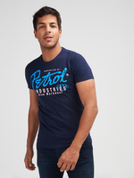 PETROL INDUSTRIES Tee-shirt Logo Bleu
