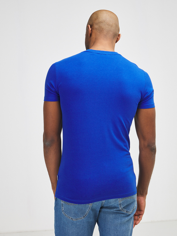 KAPORAL Tee-shirt Logo En Coton Stretch Uni Bleu Photo principale