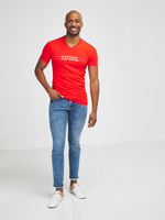 KAPORAL Tee-shirt Logo En Coton Stretch Uni Rouge