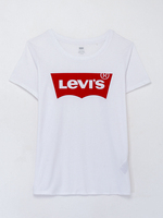 LEVI'S Tee-shirt Logo Batwings Blanc