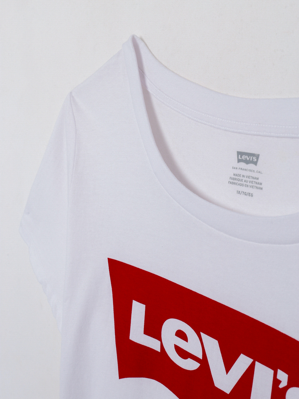 LEVI'S Tee-shirt Logo Batwings Blanc Photo principale