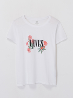 LEVI'S Tee-shirt Logo Fleuri Blanc