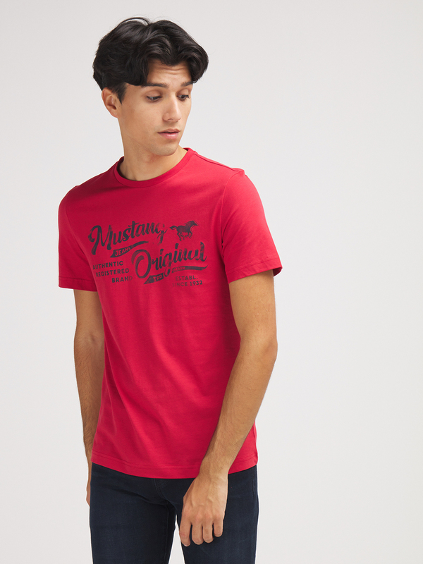 MUSTANG Tee-shirt Logo Rouge Photo principale