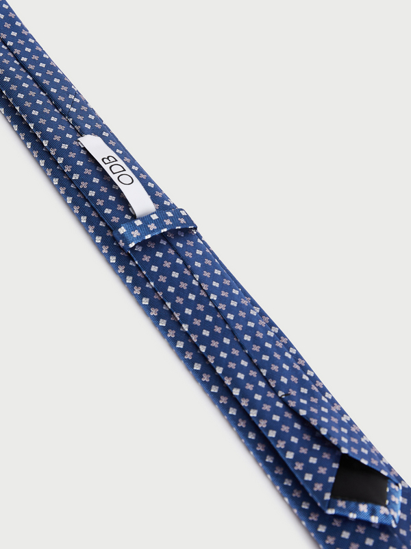 ODB Cravate En 100% Soie Bleu Photo principale