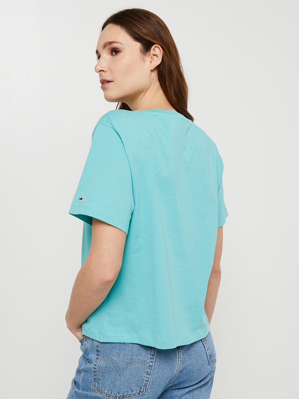 TOMMY JEANS Tee-shirt Signature Vert Photo principale