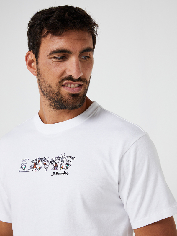 LEVI'S Tee-shirt Avec Logo Fleuri Blanc Photo principale