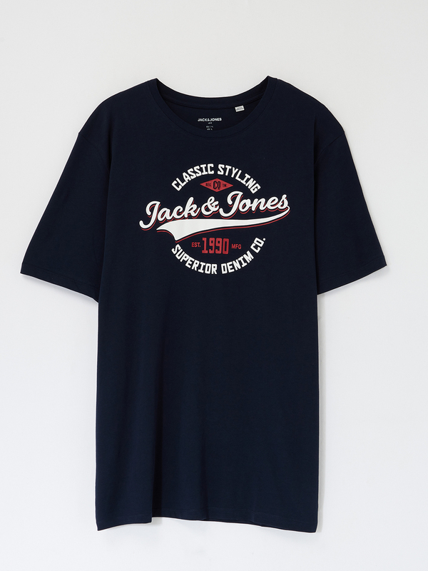 JACK AND JONES Tee-shirt Signature + Fit Bleu marine Photo principale