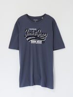 JACK AND JONES Tee-shirt Signature + Fit Bleu gris