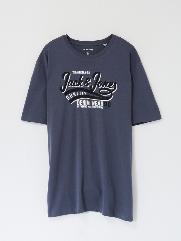 JACK AND JONES Tee-shirt Signature + Fit Bleu gris Photo principale