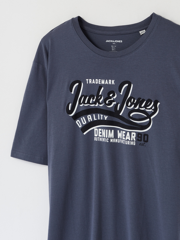 JACK AND JONES Tee-shirt Signature + Fit Bleu gris Photo principale