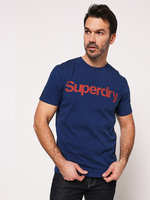 SUPERDRY Tee-shirt Logo Bleu