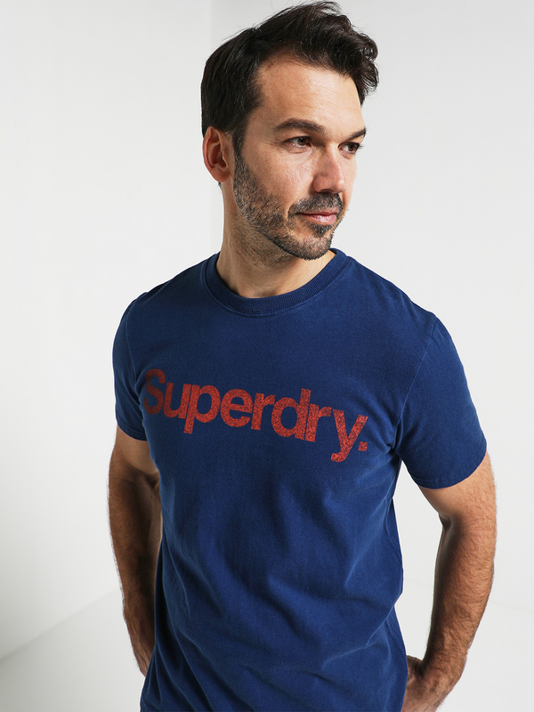 SUPERDRY Tee-shirt Logo Bleu Photo principale