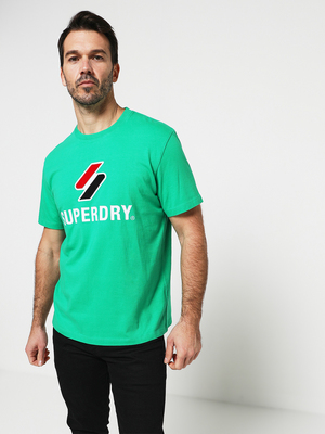 SUPERDRY Tee-shirt Avec Logo Tri Bandes Vert