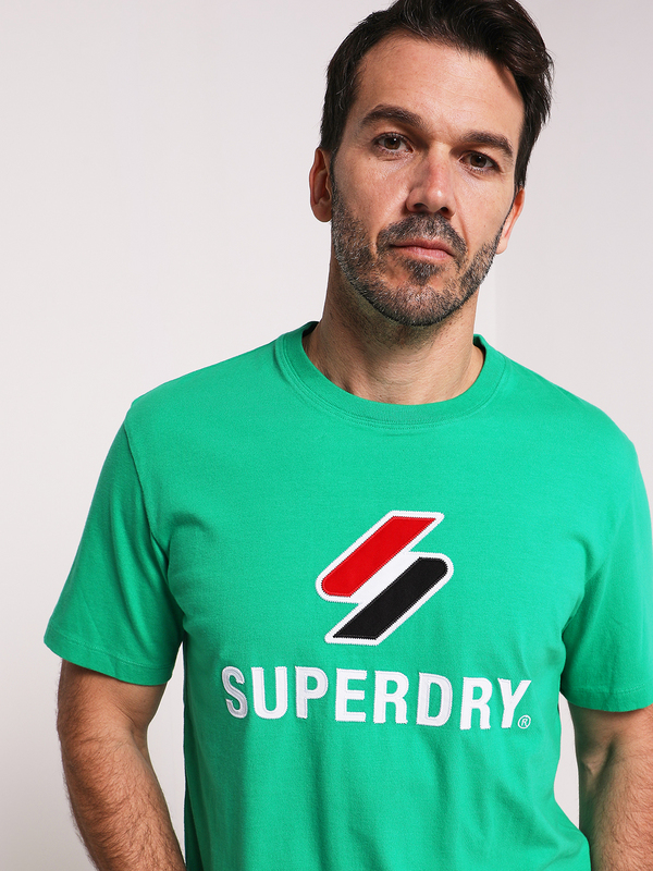 SUPERDRY Tee-shirt Avec Logo Tri Bandes Vert Photo principale