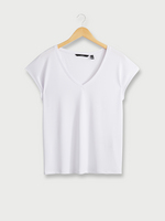 VERO MODA Tee-shirt Sans Manches Fluide Coupe Loose Blanc
