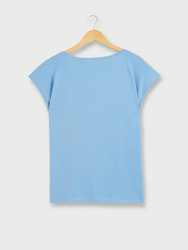 VERO MODA Tee-shirt Sans Manches Fluide Coupe Loose Bleu Photo principale