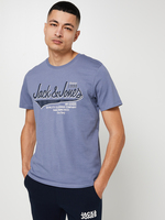 JACK AND JONES Tee-shirt Logo Bleu gris