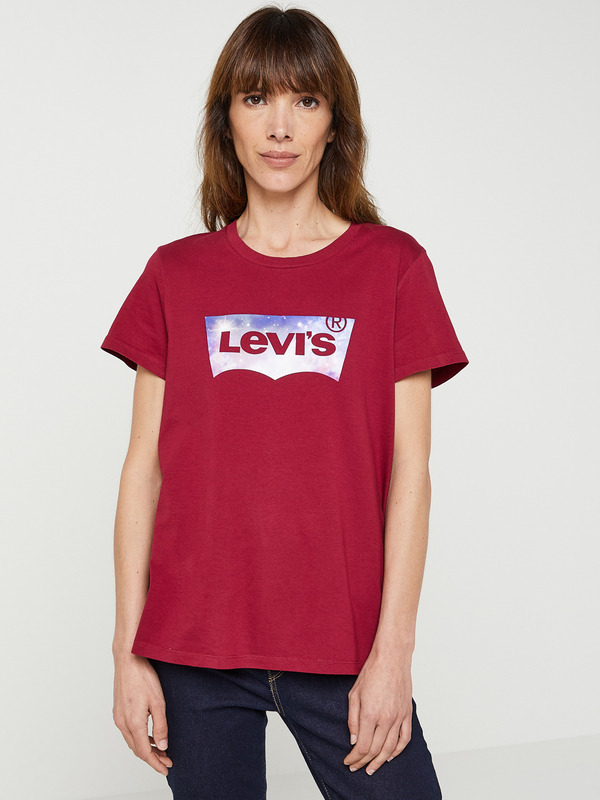 LEVI'S® Tee-shirt Logo Batwing Décoré Rouge bordeaux