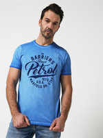 PETROL INDUSTRIES Tee-shirt Aspect Vieilli Bleu