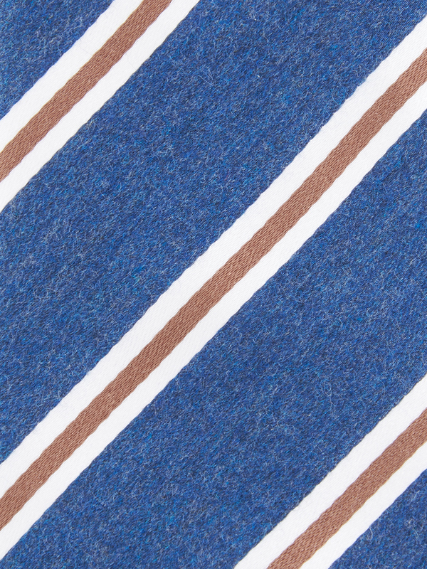 ODB Cravate Raye Avec Soie Bleu Photo principale