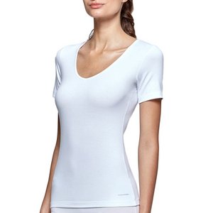 IMPETUS T-shirt Col V Tricot De Peau Innovation Rgulateur De Temprature Blanc