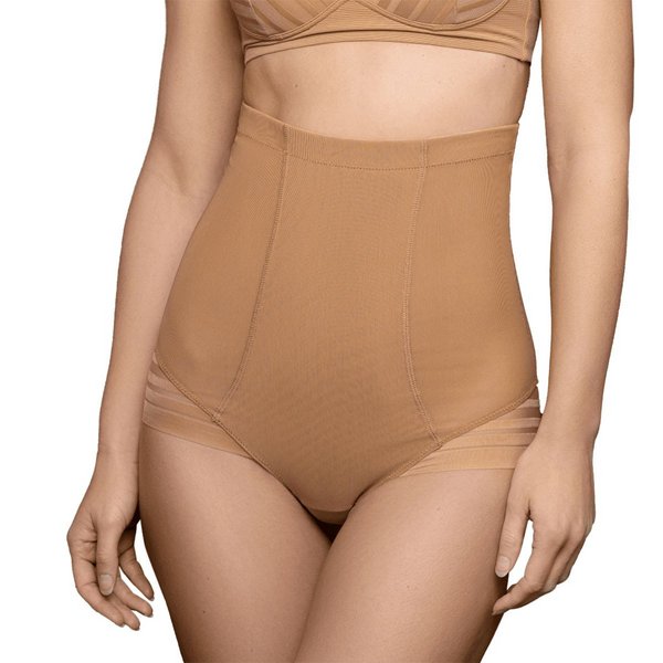 BYE BRA Culotte Gaine Taille Haute Gainage Fort Light Brown