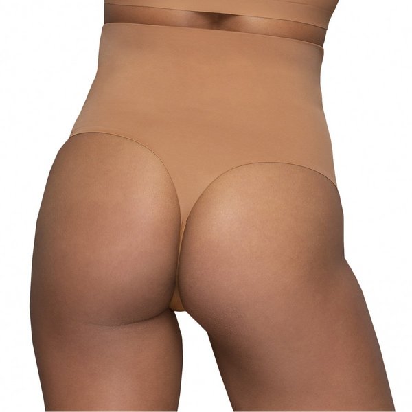 BYE BRA String Taille Haute Gainage Léger Light Brown