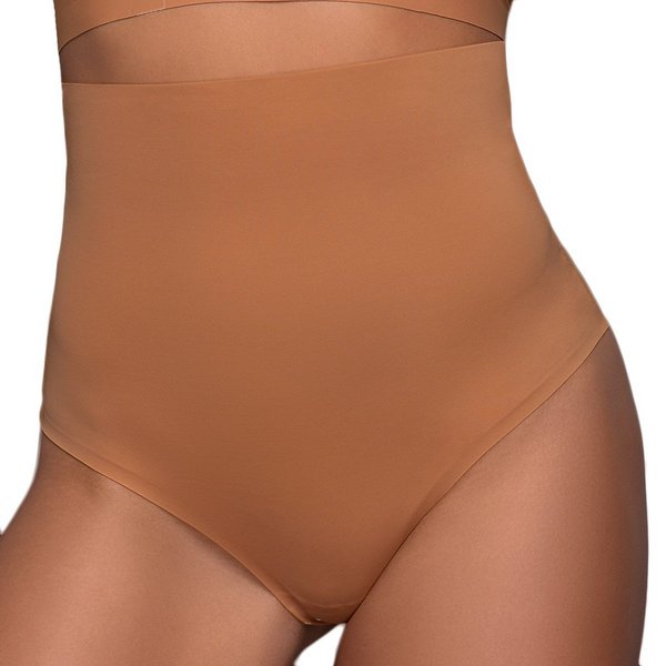 BYE BRA String Taille Haute Gainage Lger Light Brown Photo principale
