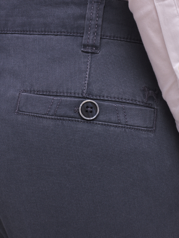 CHARLES DE SEYNE Pantalon En Coton Stretch Velout Bleu gris Photo principale