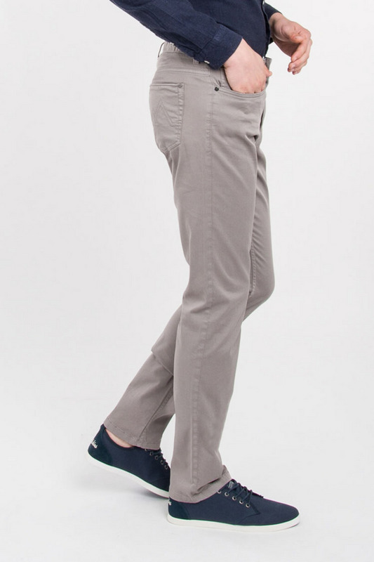 TIBET Pantalon De Dtente Coton Stretch Gris clair Photo principale