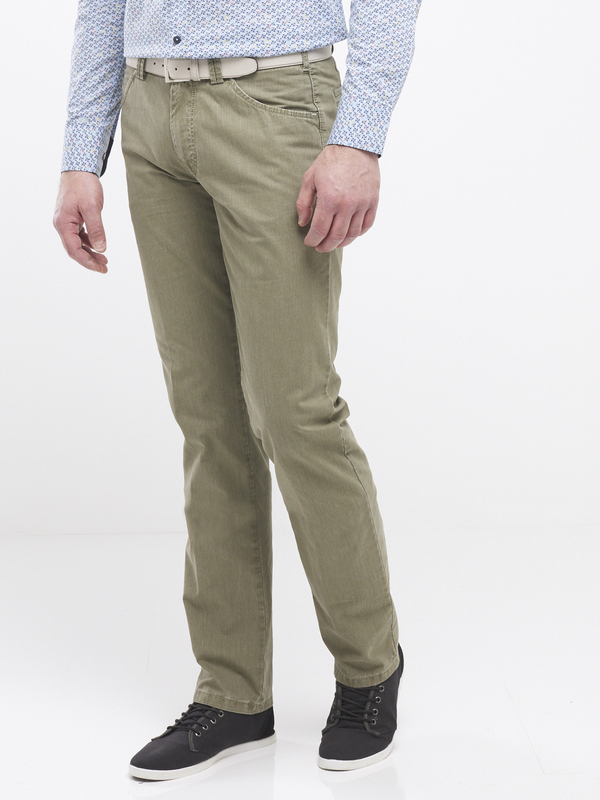 MEYER Pantalon Sportswear Avec Ceinture Vert kaki Photo principale