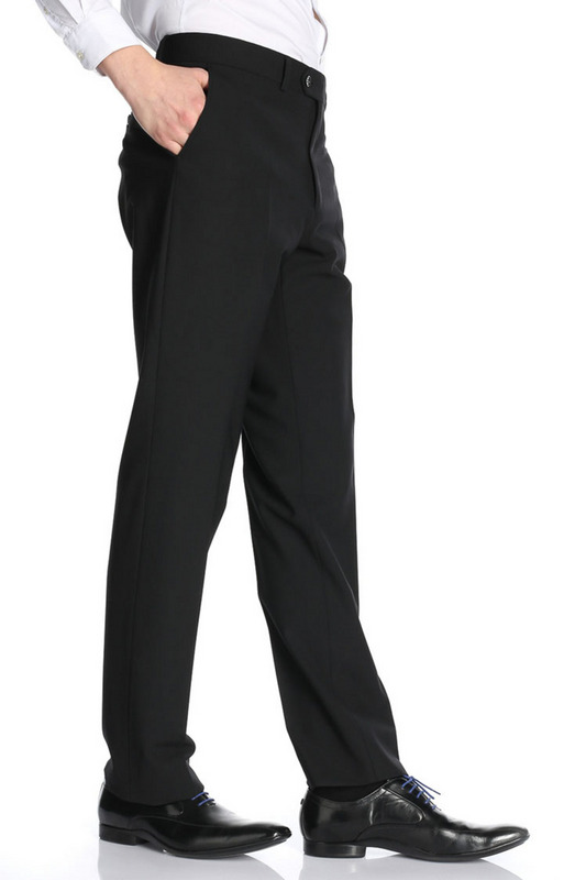 CHARLES DE SEYNE Pantalon Costume En Lainage Coupe Confort Noir Photo principale