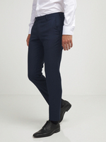 CARDIN Pantalon Costume Slim 100% Laine Bleu marine