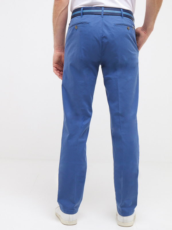 MEYER Pantalon Chino Avec Ceinture Bleu Photo principale
