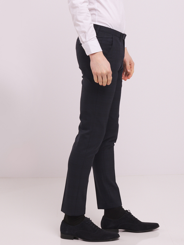 DIGEL Pantalon Costume Slim Avec Laine Bleu Photo principale